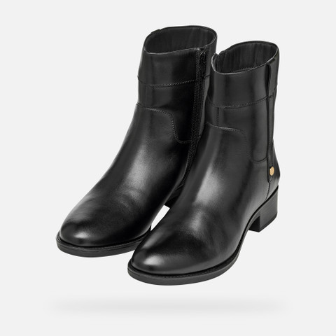 Low heel ankle boots FELICITY WOMAN Black - image number 8 | GEOX