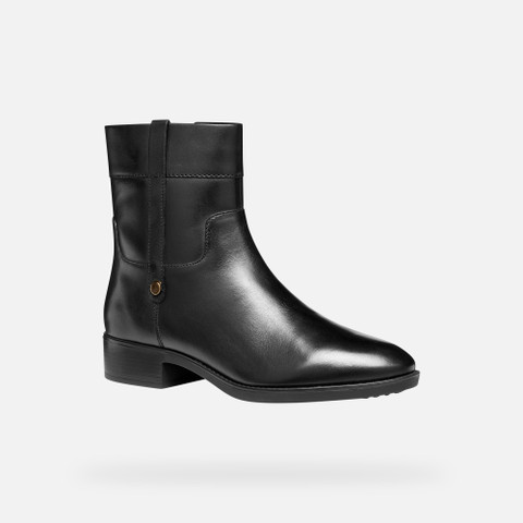 Low heel ankle boots FELICITY WOMAN Black - image number 2 | GEOX
