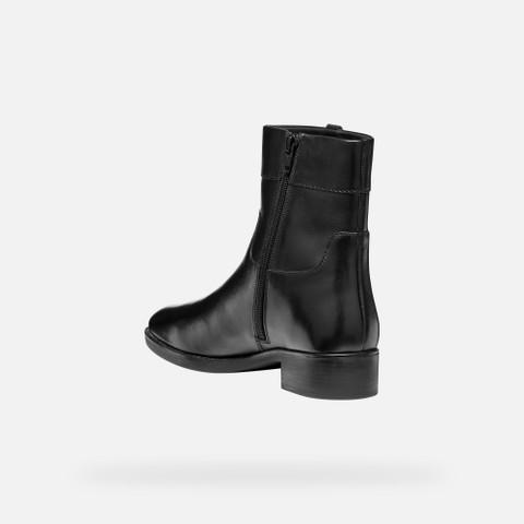 Low heel ankle boots FELICITY WOMAN Black - image number 3 | GEOX