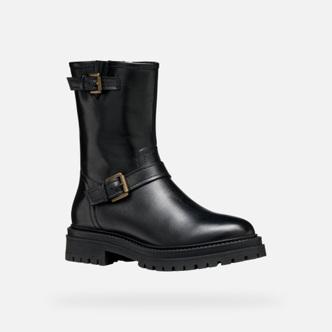 Biker ankle boots IRIDEA WOMAN Black - image number 2 | GEOX