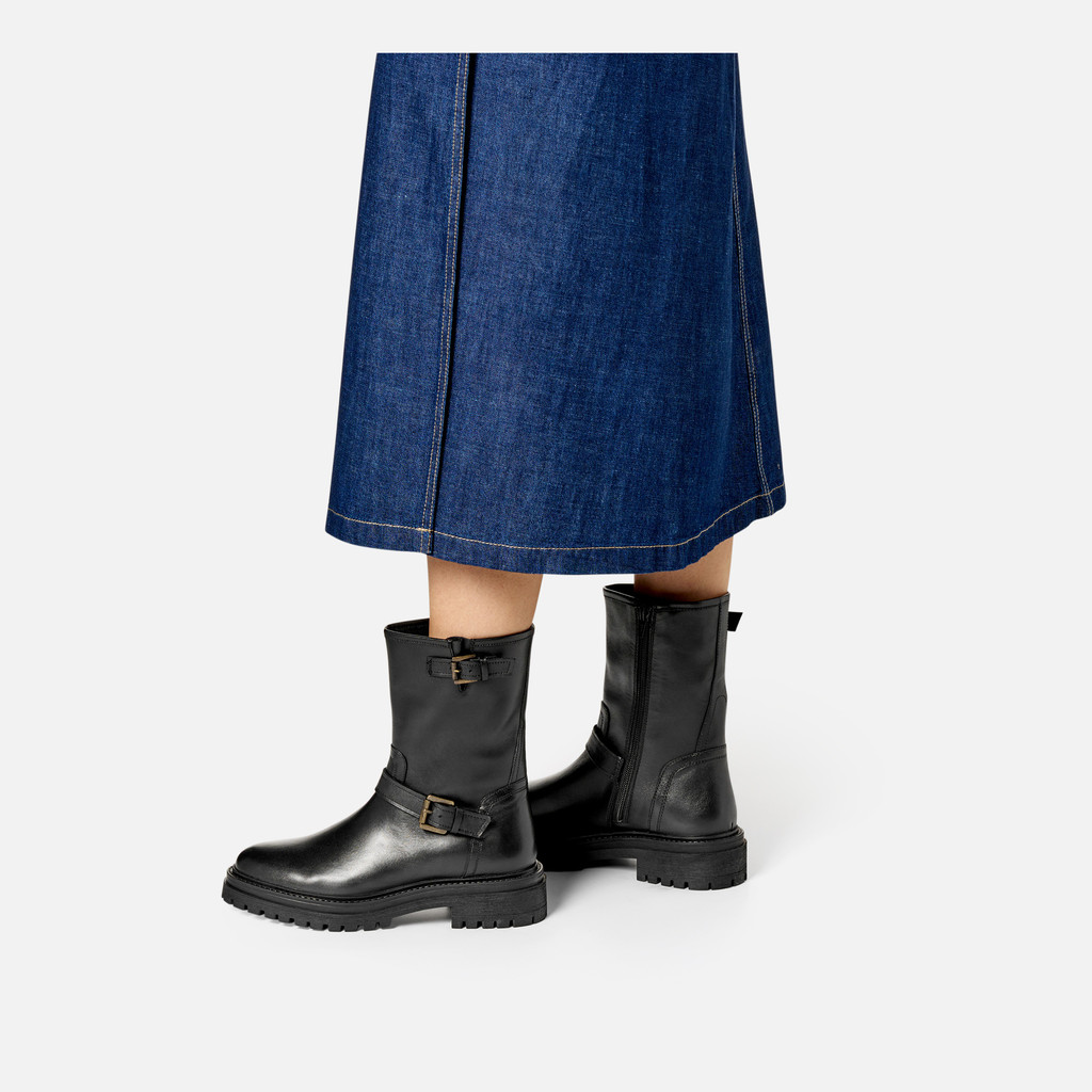 Botas de tornozelo de ciclista IRIDEA MULHER Preto - image number 1 | GEOX