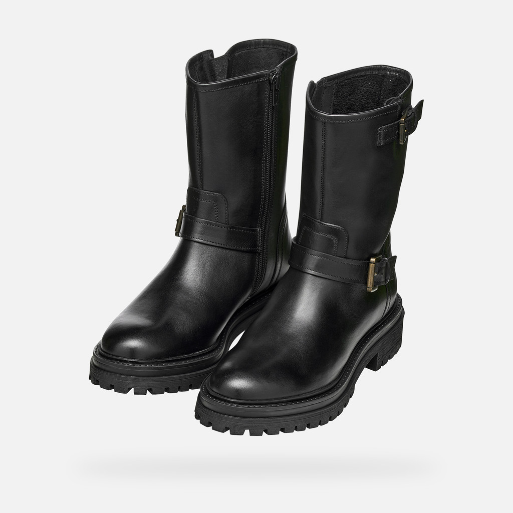 Botas de tornozelo de ciclista IRIDEA MULHER Preto - image number 8 | GEOX