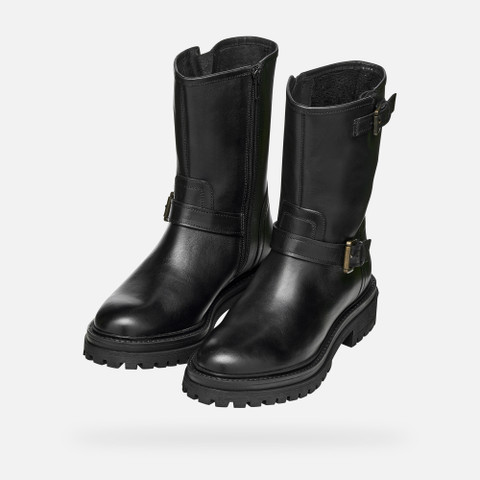 Botas de tornozelo de ciclista IRIDEA MULHER Preto - image number 8 | GEOX