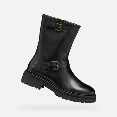 Biker ankle boots IRIDEA WOMAN Black - image number 0 | GEOX