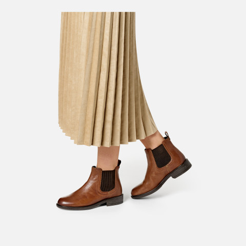 Chelsea boots CATRIA WOMAN Brown - image number 2 | GEOX