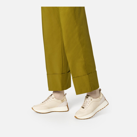 Low top sneakers AMABEL WOMAN Papyrus/Light sand - image number 1 | GEOX