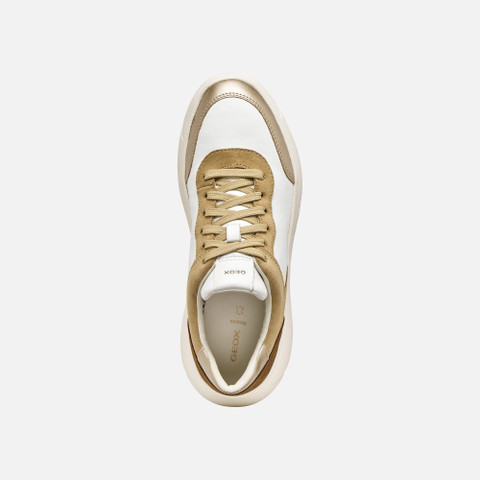 Platform trainers NEBULA 2.0 X WOMAN White/Dark Sand - image number 5 | GEOX