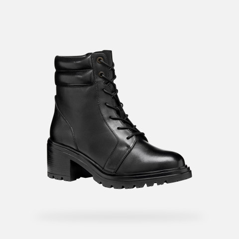 Combat boots DAMIANA WOMAN Black - image number 2 | GEOX
