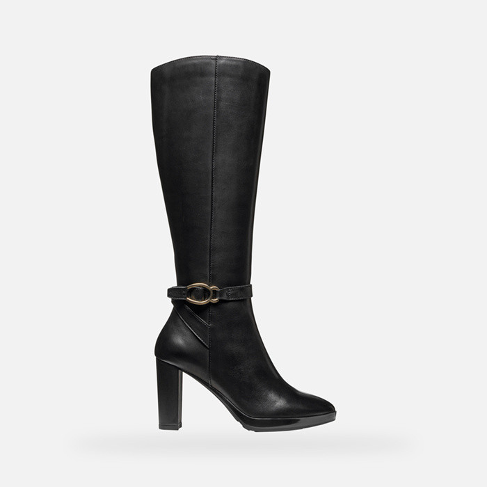 High heel boots WALK PLEASURE 85 WOMAN Black | GEOX