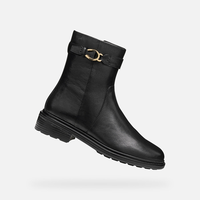 Biker ankle boots WALK PLEASURE WOMAN Black | GEOX