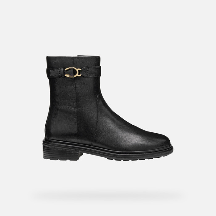 Biker ankle boots WALK PLEASURE WOMAN Black | GEOX
