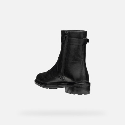 Biker ankle boots WALK PLEASURE WOMAN Black - image number 3 | GEOX