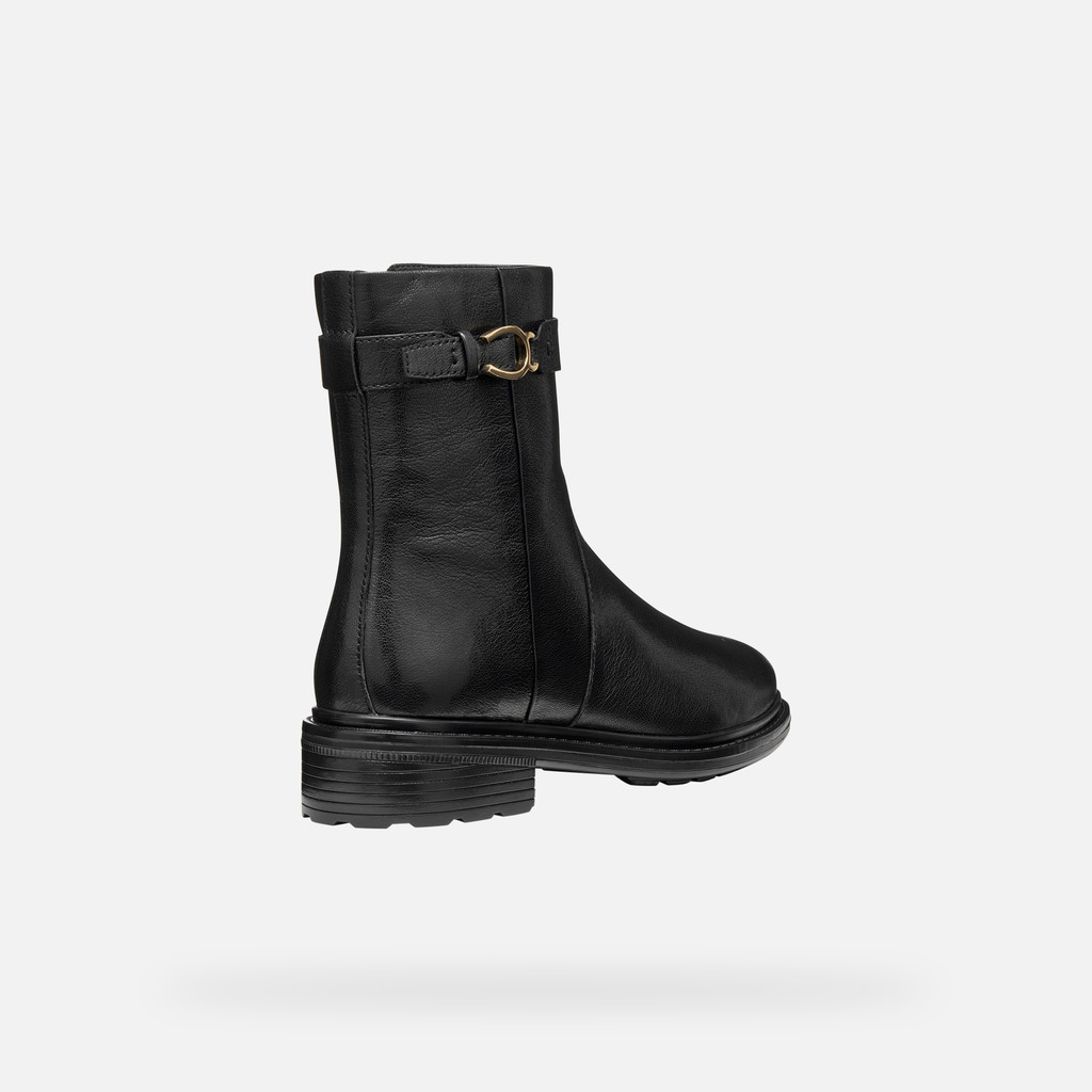 Biker ankle boots WALK PLEASURE WOMAN Black - image number 4 | GEOX