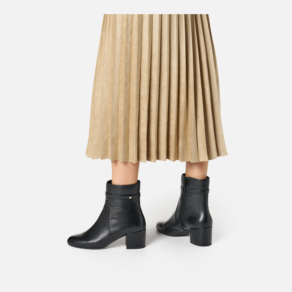 Medium heel ankle boots ELEANA WOMAN Black - image number 1 | GEOX