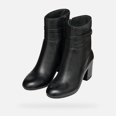 Medium heel ankle boots ELEANA WOMAN Black - image number 8 | GEOX