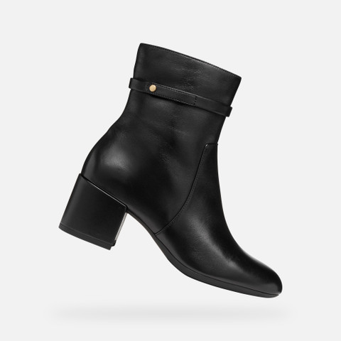 Medium heel ankle boots ELEANA WOMAN Black - image number 0 | GEOX