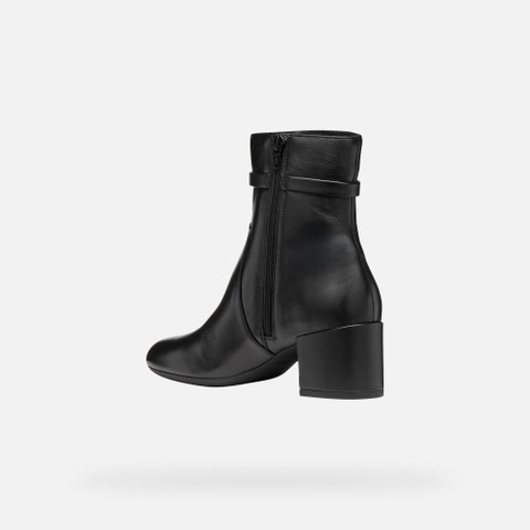 Medium heel ankle boots ELEANA WOMAN Black - image number 3 | GEOX