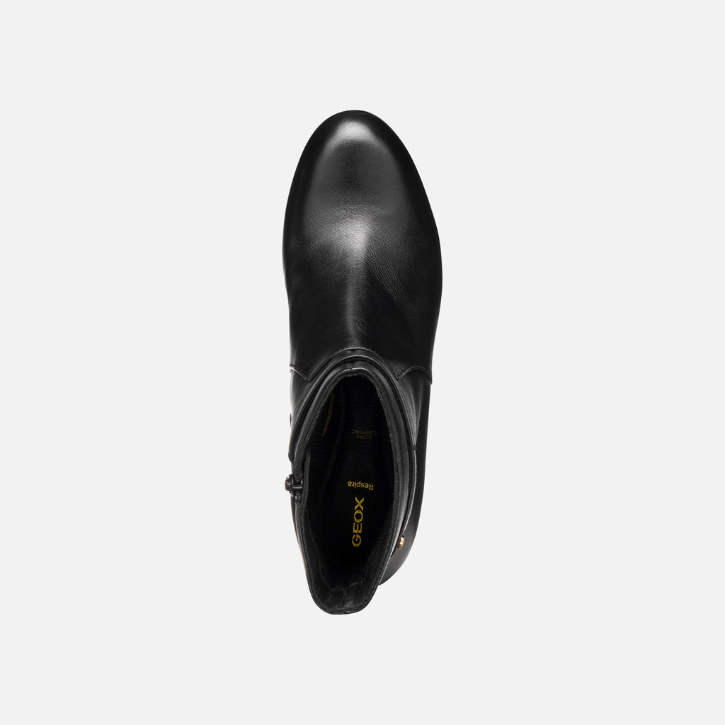 Medium heel ankle boots ELEANA WOMAN Black - image number 5 | GEOX