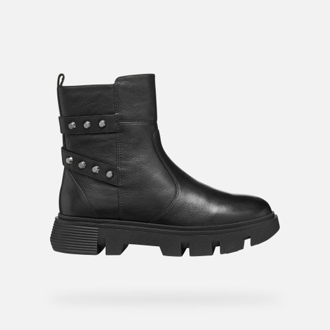 Biker ankle boots VILDE WOMAN Black - image number 2 | GEOX