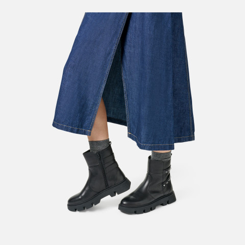 Biker ankle boots VILDE WOMAN Black - image number 1 | GEOX