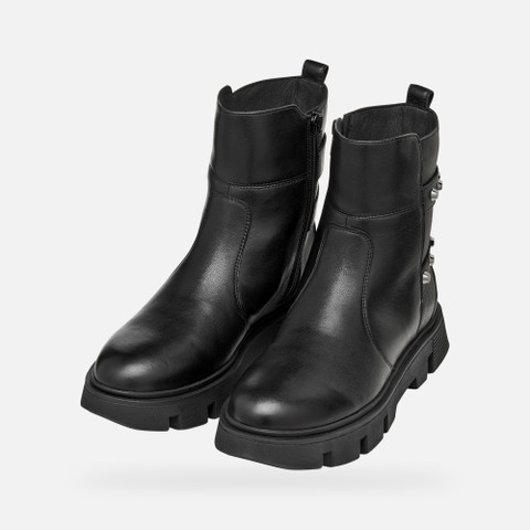 Biker ankle boots VILDE WOMAN Black - image number 8 | GEOX
