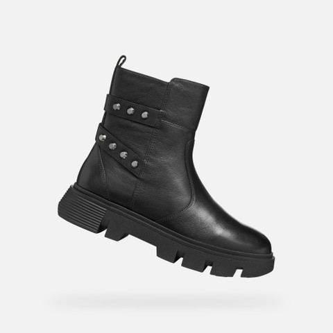 Biker ankle boots VILDE WOMAN Black | GEOX