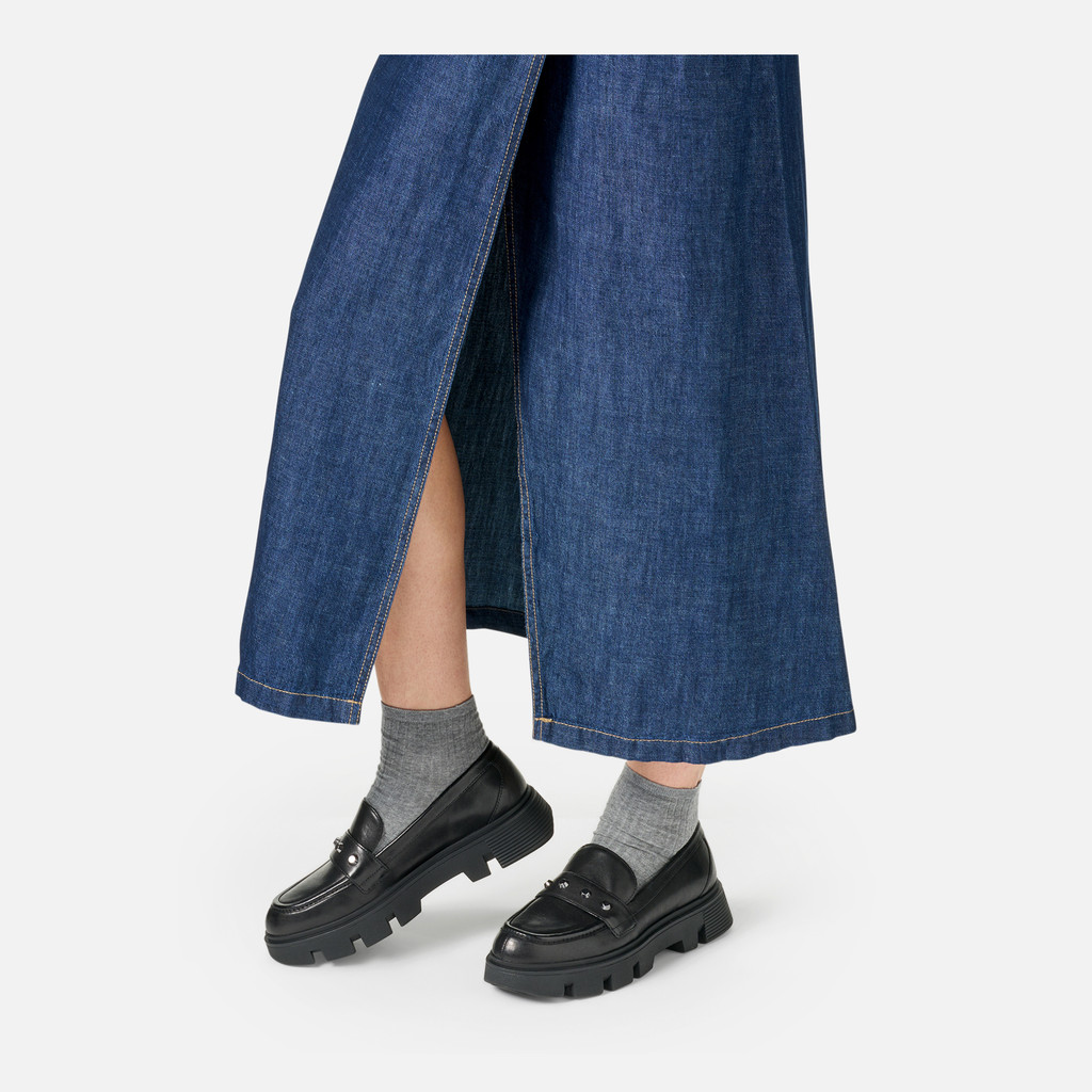 Platform loafers VILDE WOMAN Black - image number 2 | GEOX