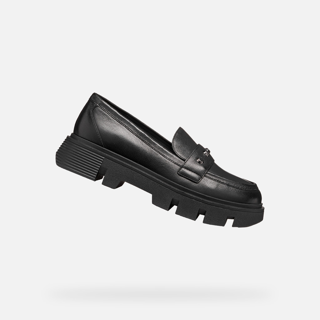 Platform loafers VILDE WOMAN Black - image number 0 | GEOX