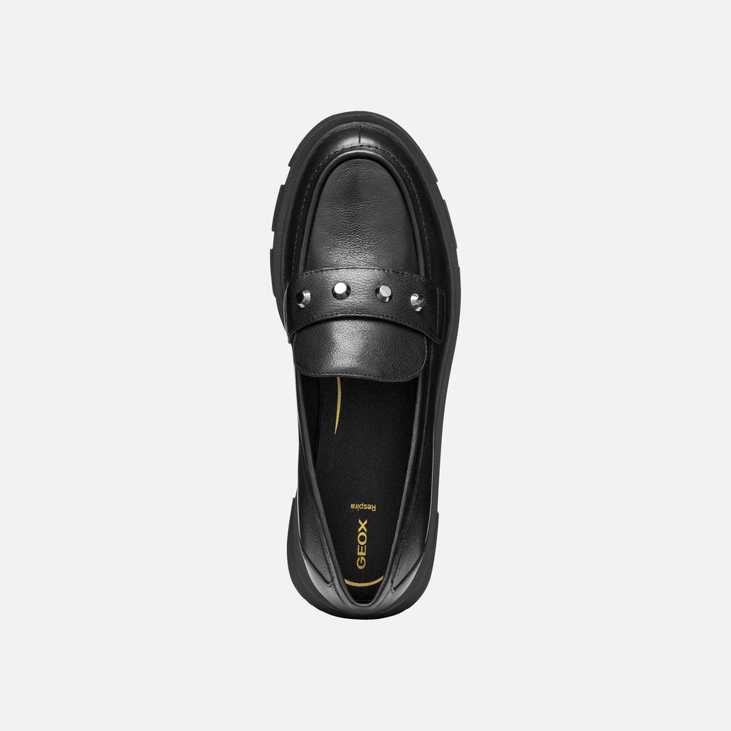 Platform loafers VILDE WOMAN Black - image number 6 | GEOX