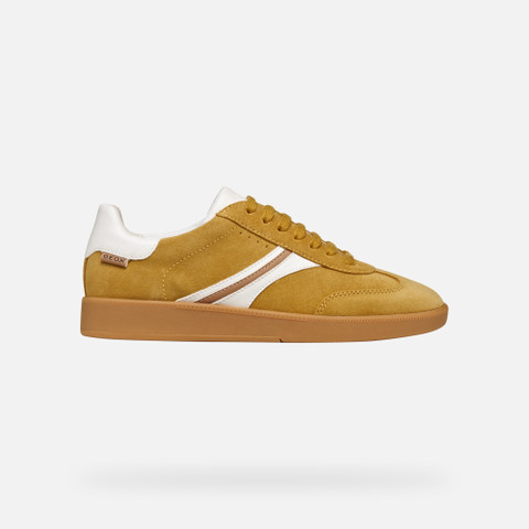 Low top sneakers MELEDA WOMAN Yellow/White - image number 1 | GEOX