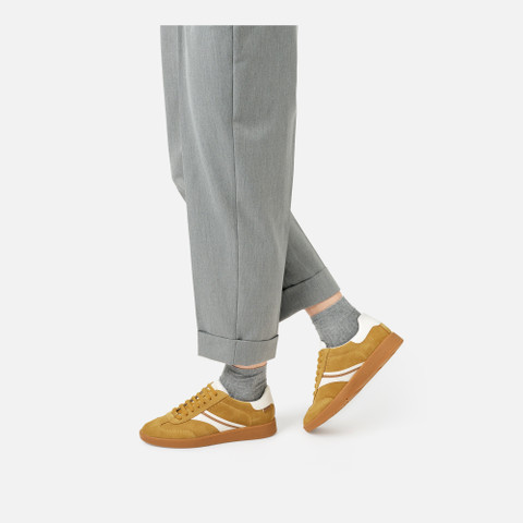 Low top sneakers MELEDA WOMAN Yellow/White - image number 2 | GEOX