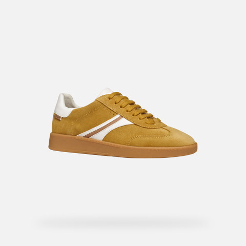 Low top sneakers MELEDA WOMAN Yellow/White - image number 2 | GEOX