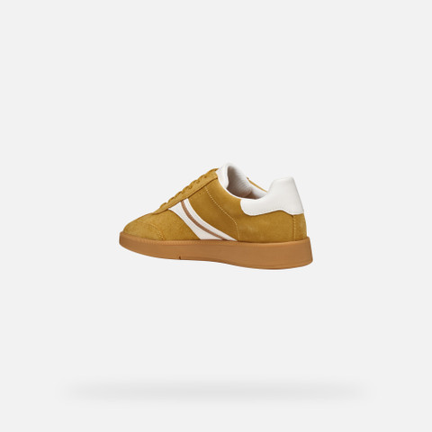 Low top sneakers MELEDA WOMAN Yellow/White - image number 3 | GEOX
