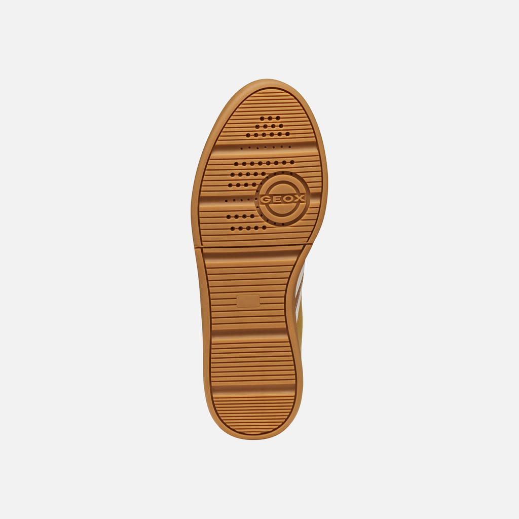 Low top sneakers MELEDA WOMAN Yellow/White - image number 6 | GEOX