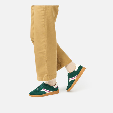 Low top sneakers MELEDA WOMAN Green/White - image number 2 | GEOX