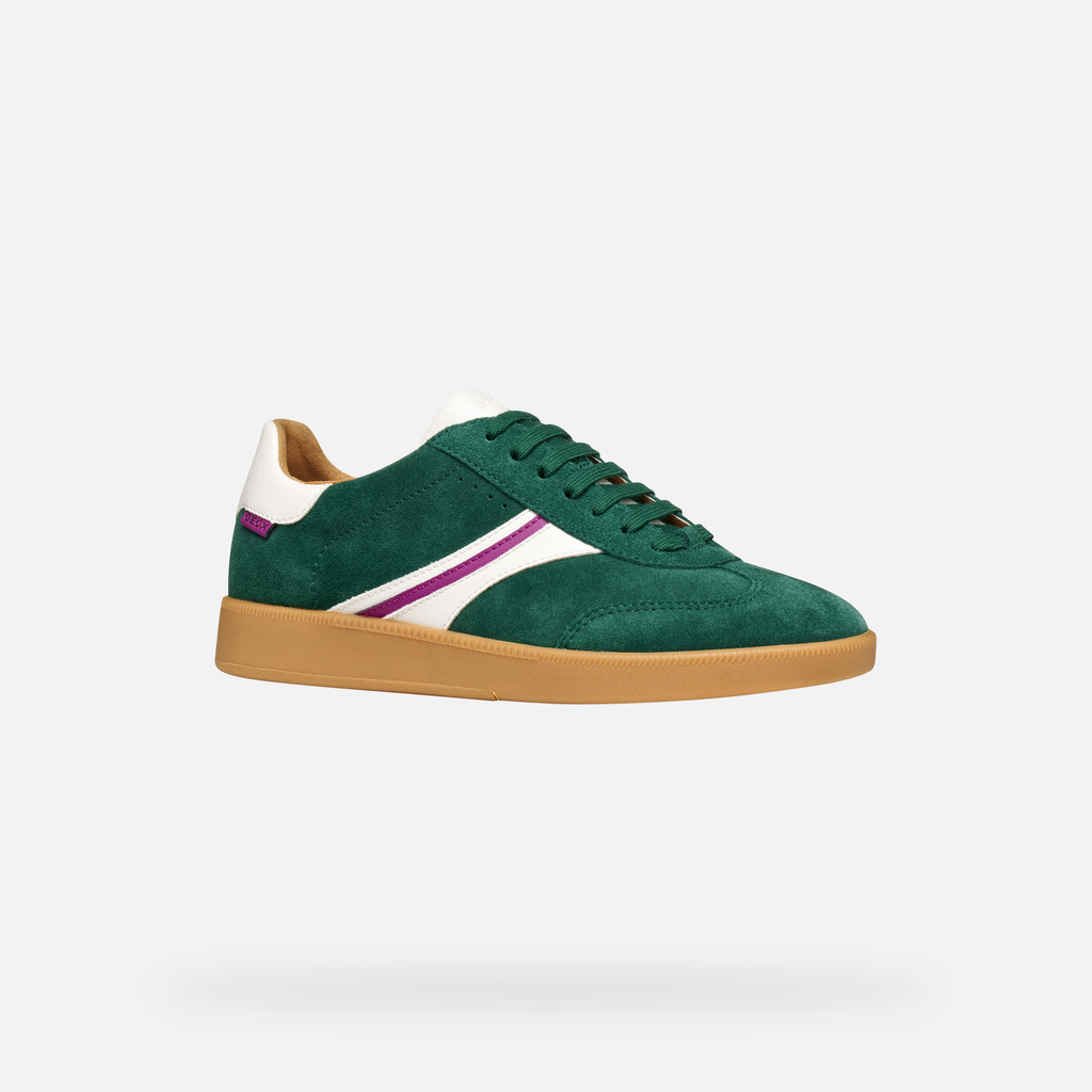 Low top sneakers MELEDA WOMAN Green/White - image number 2 | GEOX
