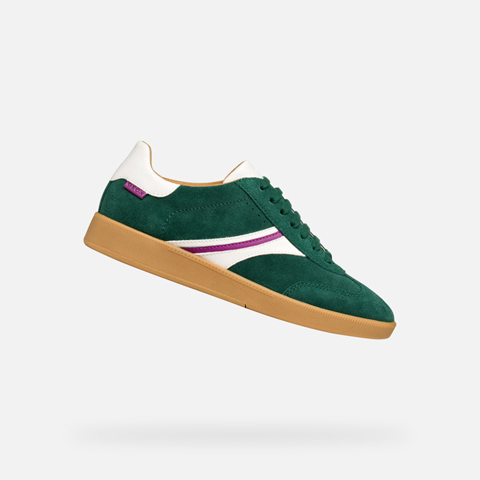 Low top sneakers MELEDA WOMAN Green/White | GEOX