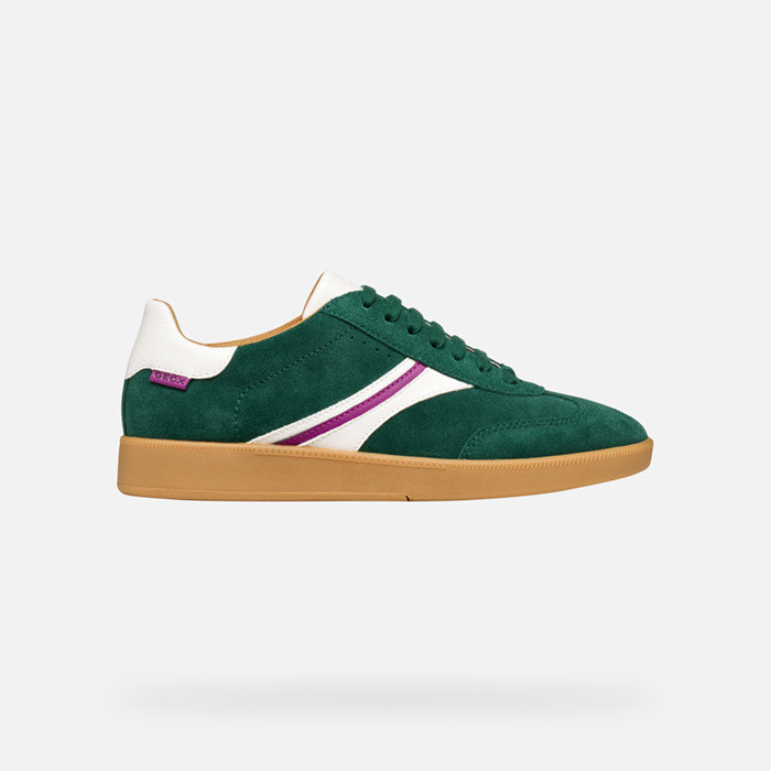 Low top sneakers MELEDA WOMAN Green/White | GEOX