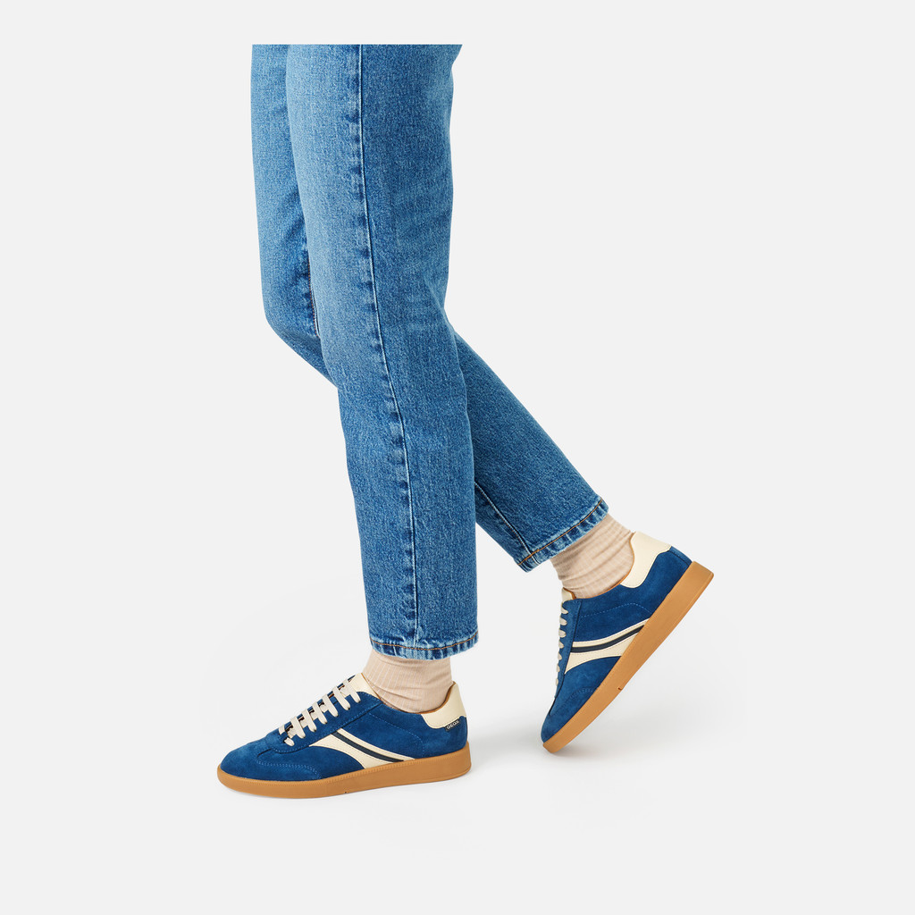 Low top sneakers MELEDA WOMAN Avio/Papyrus - image number 2 | GEOX