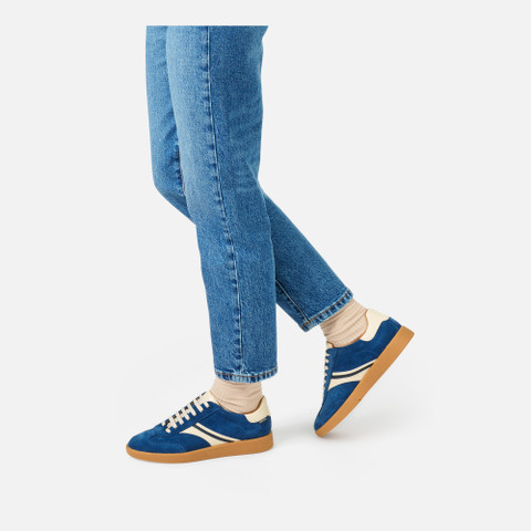 Low top sneakers MELEDA WOMAN Avio/Papyrus - image number 2 | GEOX