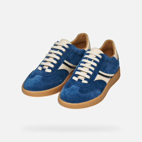 Low top sneakers MELEDA WOMAN Avio/Papyrus - image number 7 | GEOX