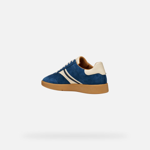 Low top sneakers MELEDA WOMAN Avio/Papyrus - image number 3 | GEOX