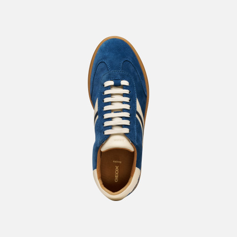 Low top sneakers MELEDA WOMAN Avio/Papyrus - image number 5 | GEOX