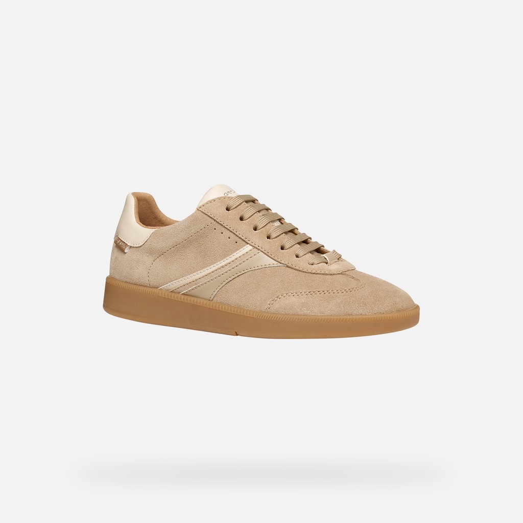 Low top sneakers MELEDA WOMAN Cream - image number 2 | GEOX