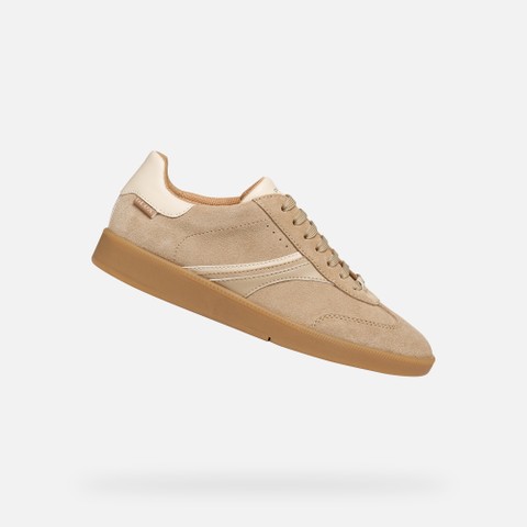 Low top sneakers MELEDA WOMAN Cream - image number 0 | GEOX