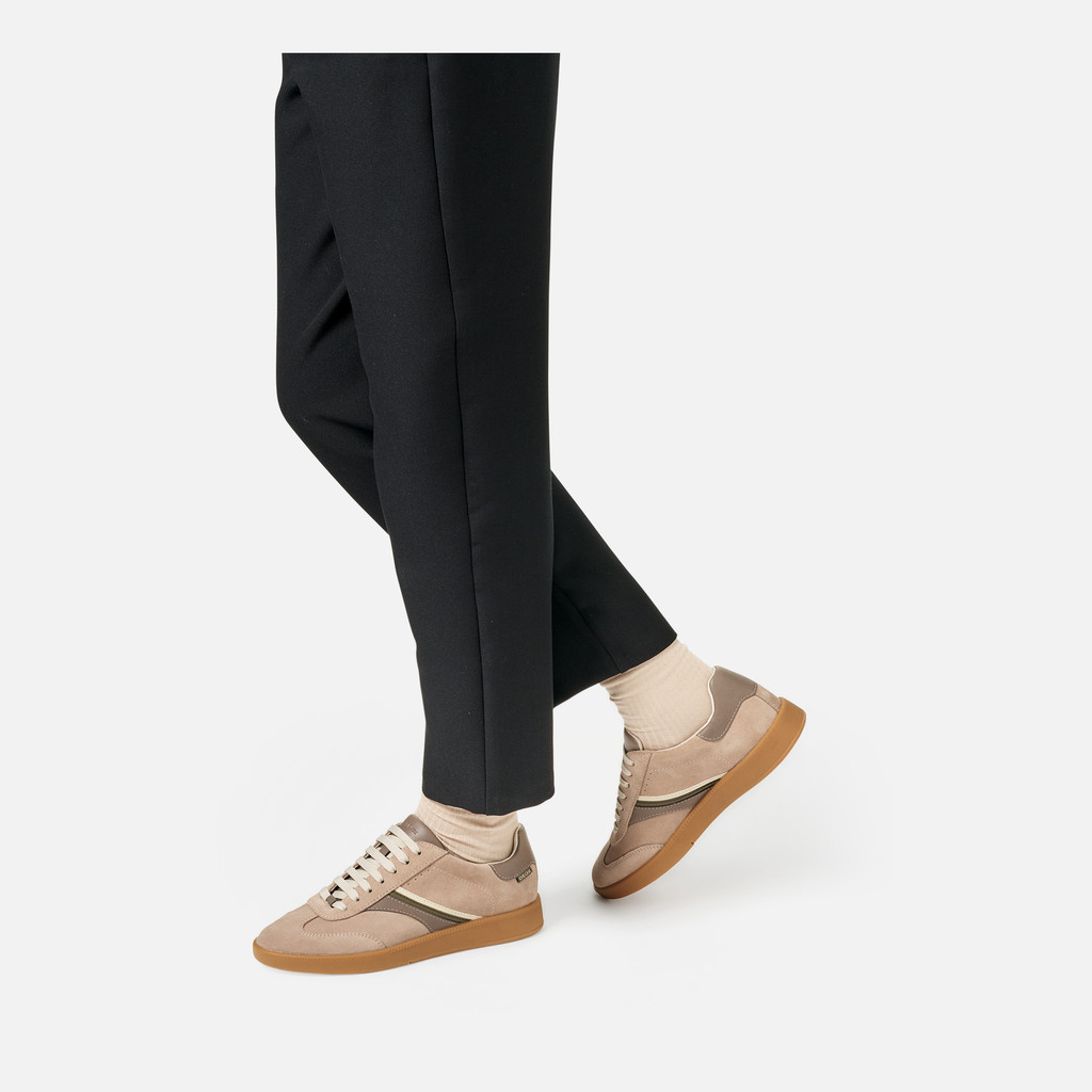 Low top sneakers MELEDA WOMAN Powder/Taupe - image number 2 | GEOX
