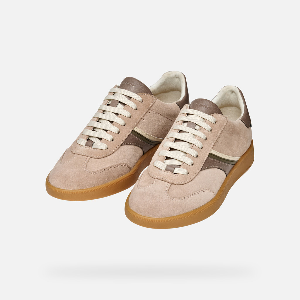Low top sneakers MELEDA WOMAN Powder/Taupe - image number 7 | GEOX