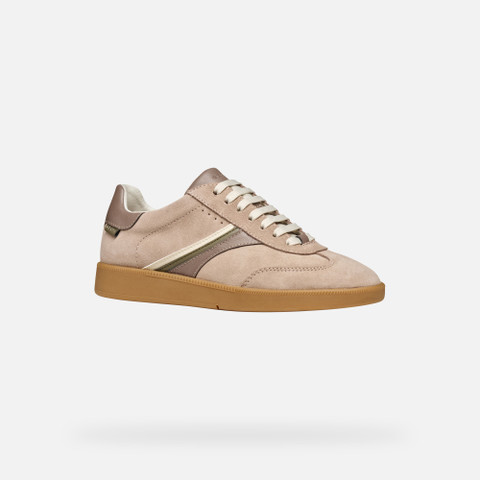 Low top sneakers MELEDA WOMAN Powder/Taupe - image number 2 | GEOX