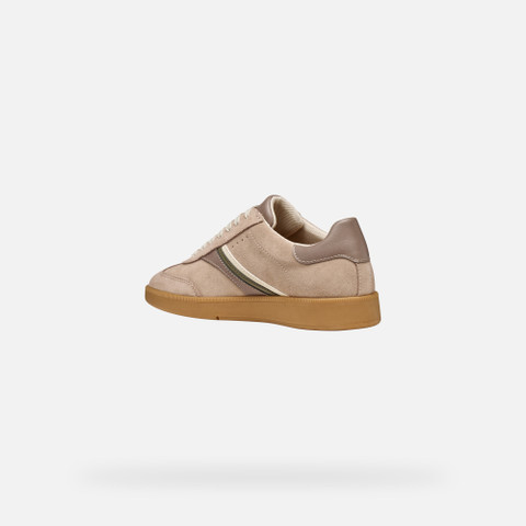 Low top sneakers MELEDA WOMAN Powder/Taupe - image number 3 | GEOX