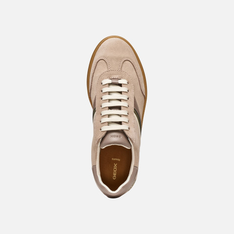 Low top sneakers MELEDA WOMAN Powder/Taupe - image number 5 | GEOX